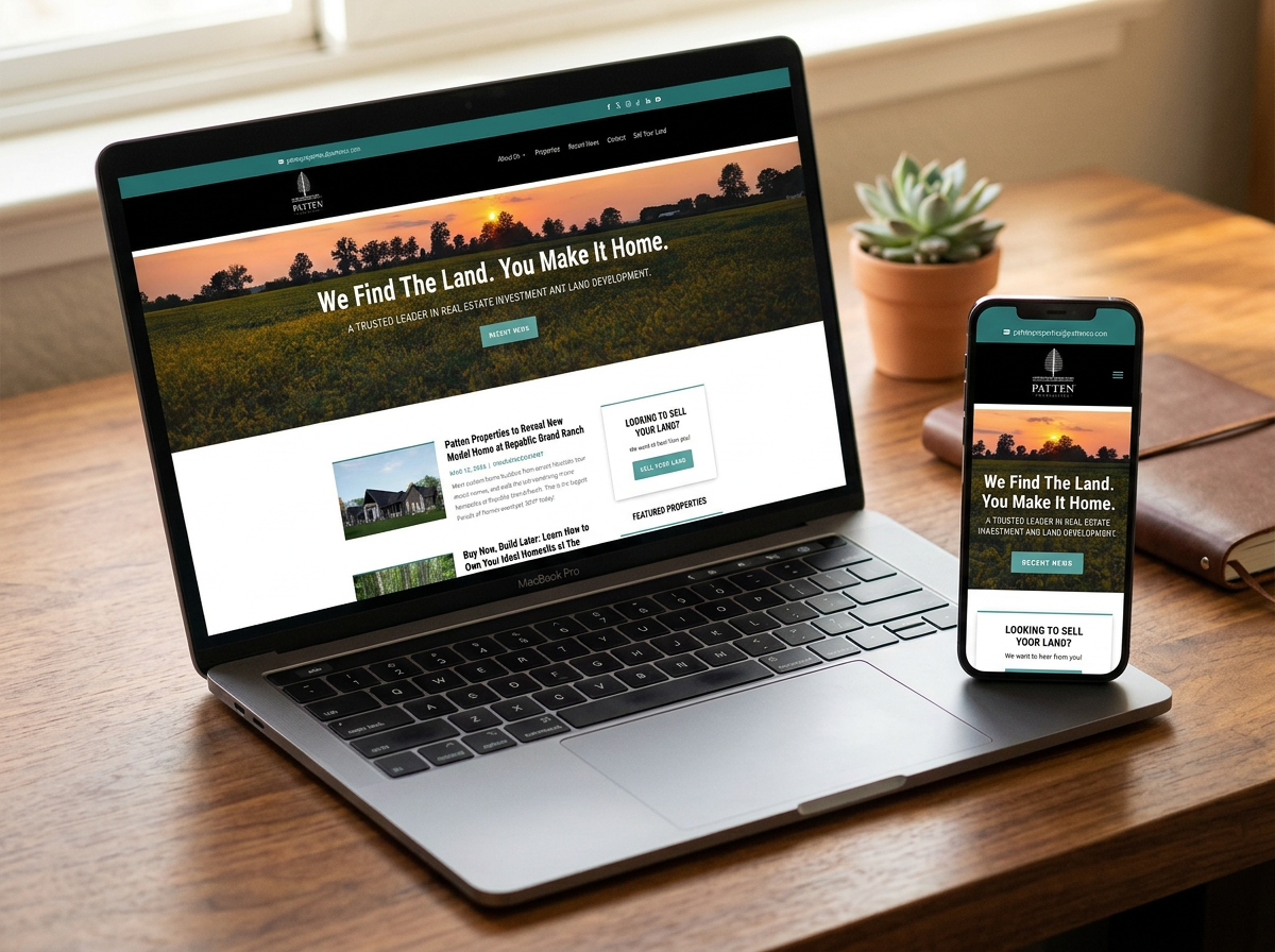 Patten Properties brand strategy, brand architecture, and content marketing case study